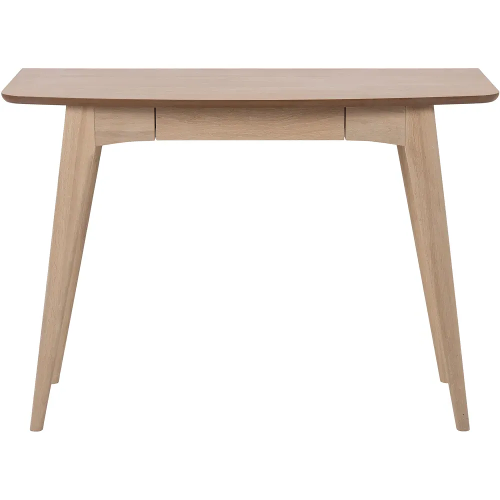 Florence Woodstock Single Drawer Office Desk - Brown, Oak