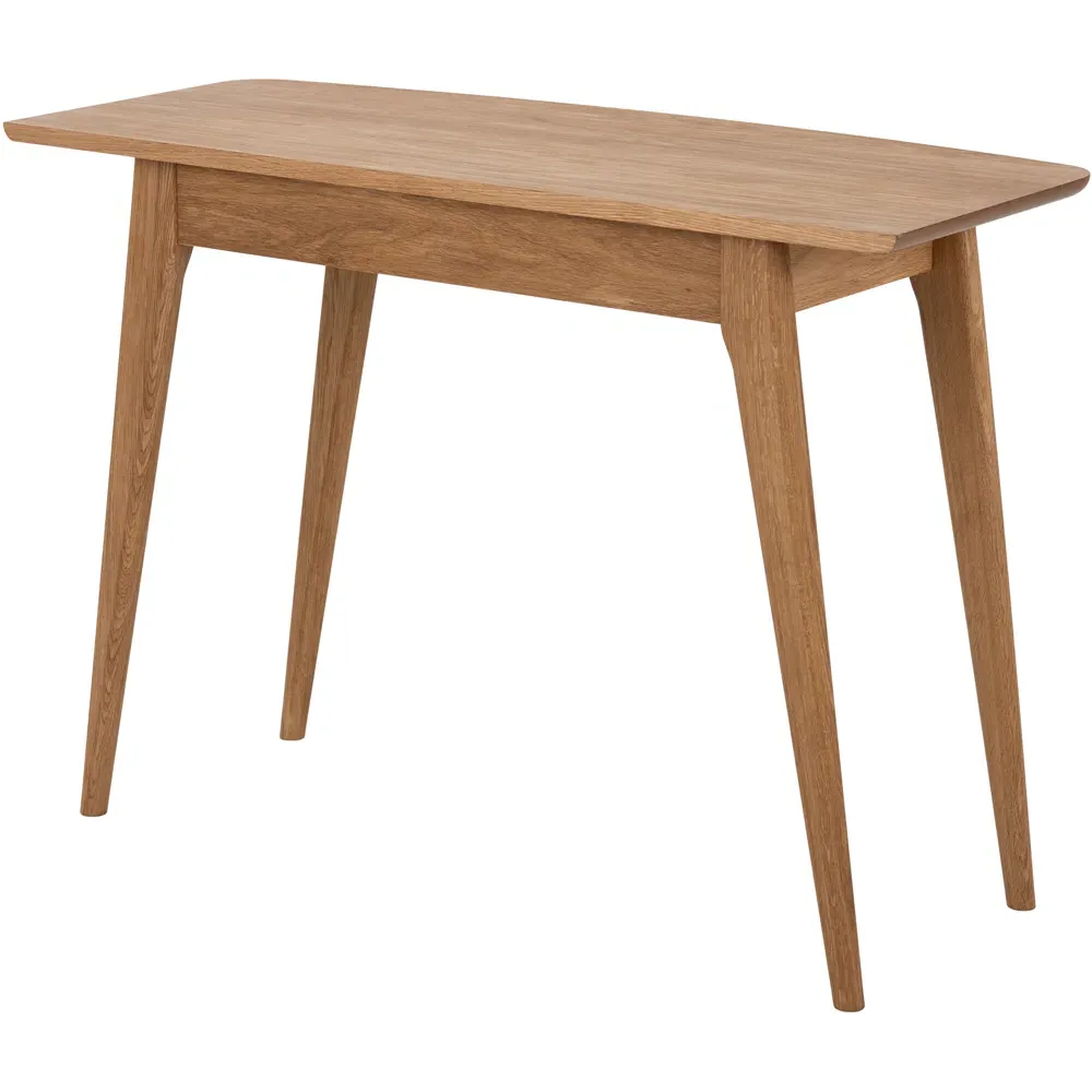 Florence Woodstock Single Drawer Office Desk - Brown, Oak