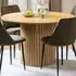 Florence Yale 4 Seater Round Dining Table - Brown, Oak