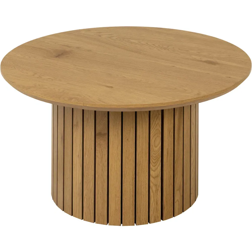 Florence Yale Round Coffee Table - Brown, Oak