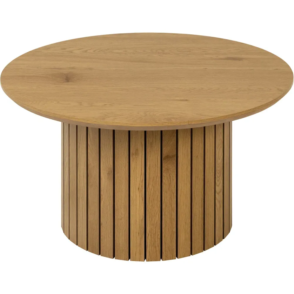 Florence Yale Round Coffee Table - Brown, Oak