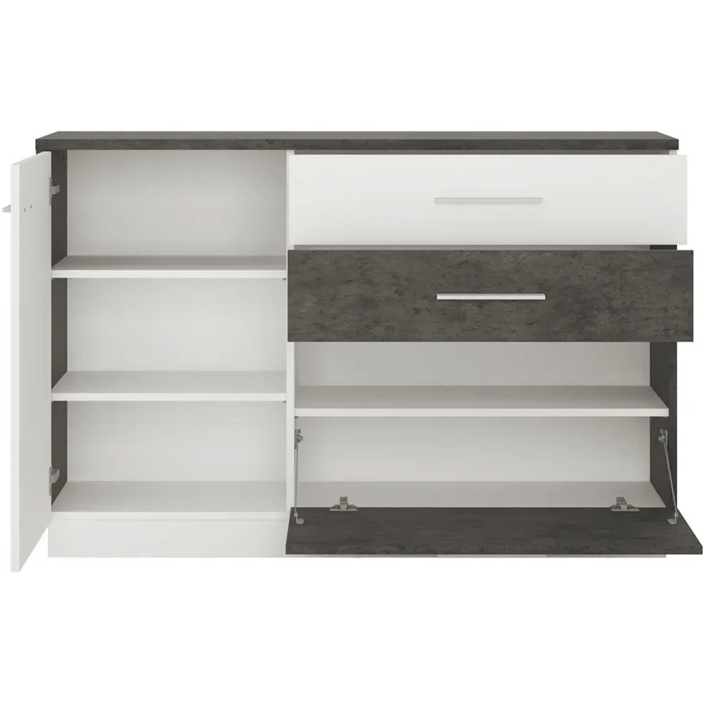 Florence Zingaro 2 Door 2 Drawer Sideboard - Grey