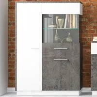 Florence Zingaro 2 Door 2 Drawer Sideboard - Grey