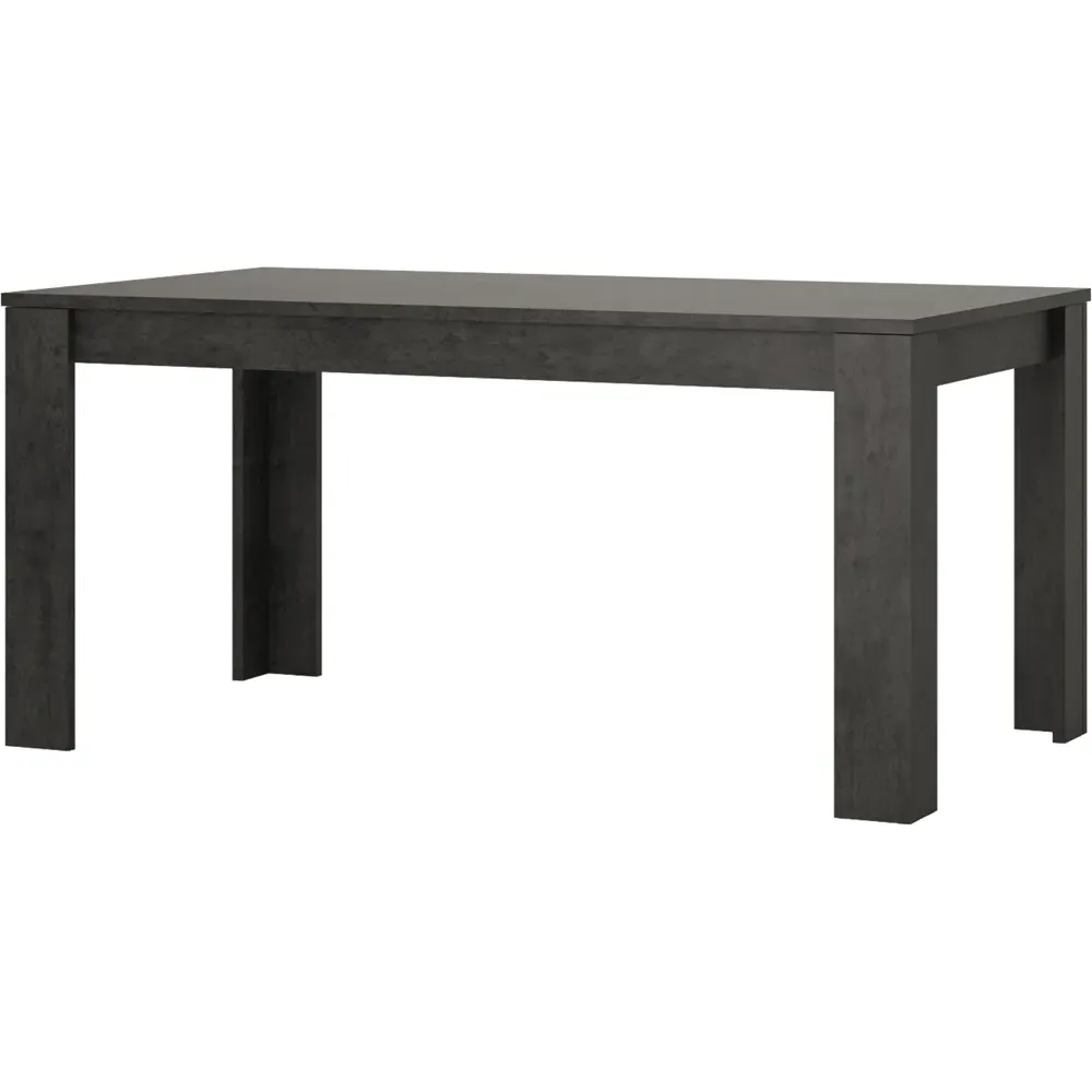 Florence Zingaro 4-Seater Extendable Dining Table - Black