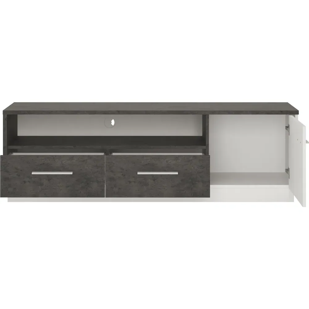 Florence Zingaro TV Unit with Storage - Grey