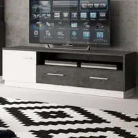 Florence Zingaro TV Unit with Storage - Grey