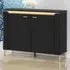 Genoa 2 Door Sideboard with LED Lighting - Black
