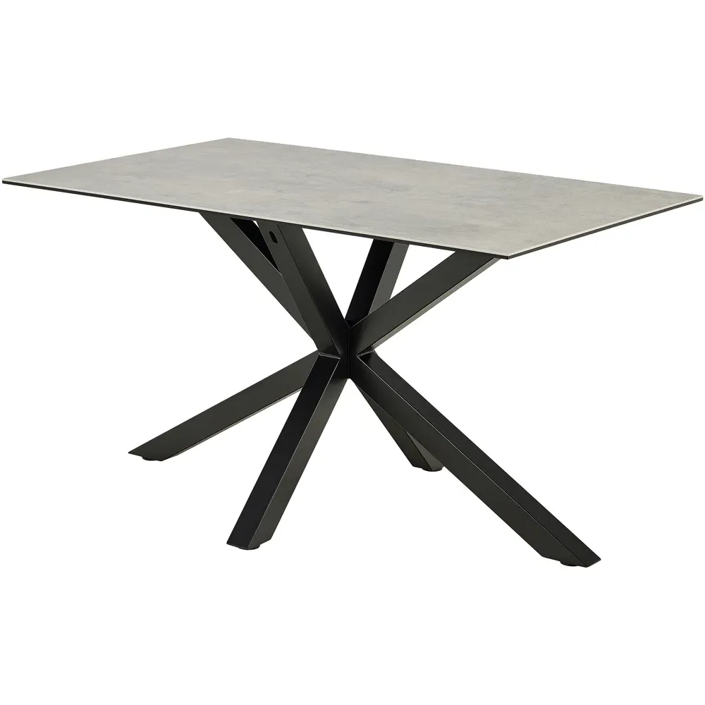 Heaven 4-Seater Dining Table - Grey, Ceramic