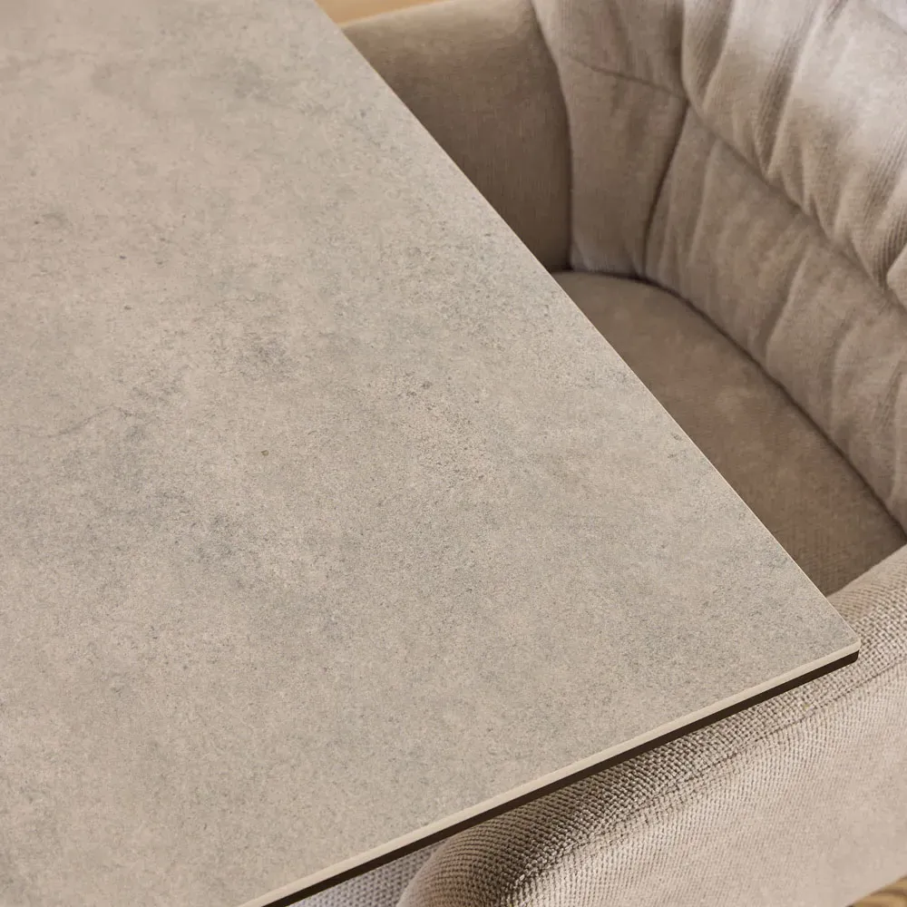 Heaven 4-Seater Dining Table - Grey, Ceramic