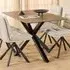Heaven 4-Seater Dining Table - Rusty Brown, Ceramic