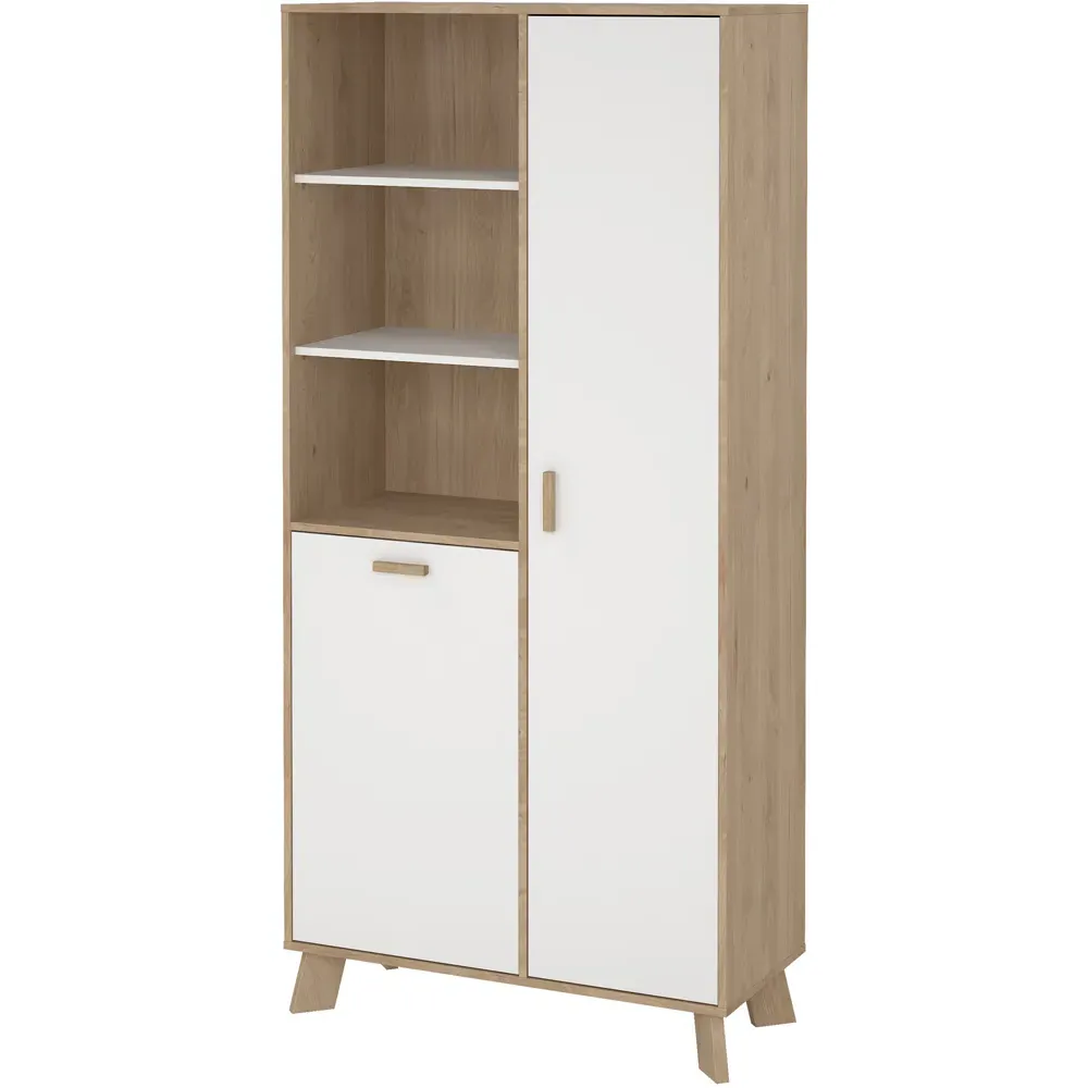 Ikast 2 Door Cabinet - White, Brown