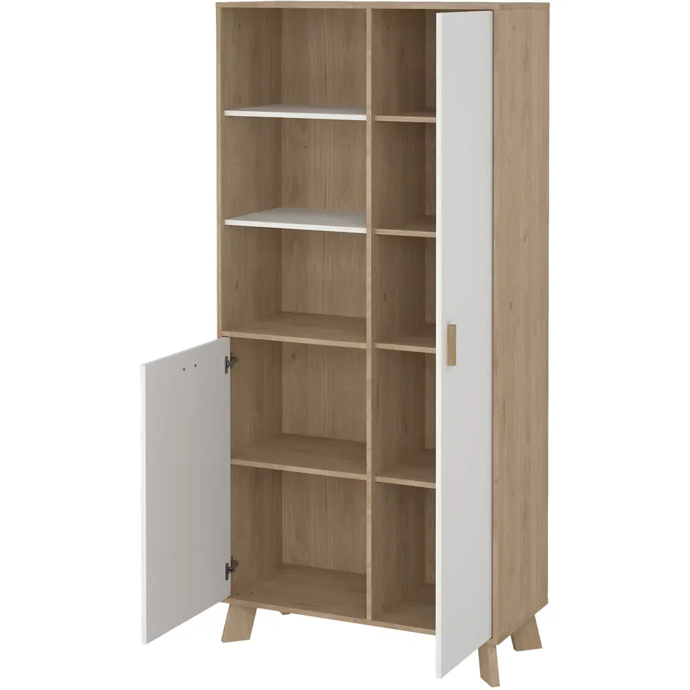 Ikast 2 Door Cabinet - White, Brown