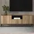 Kendall 2 Door TV Unit with Drawer - Oak, Black