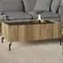 Kendall 2 Drawer Coffee Table - Oak, Black
