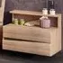 Kensington 2 Drawer Bedside Cabinet - Brown, Oak