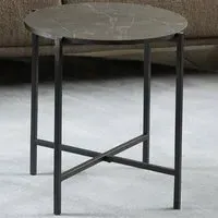 Lamoine Round Side Table - Black