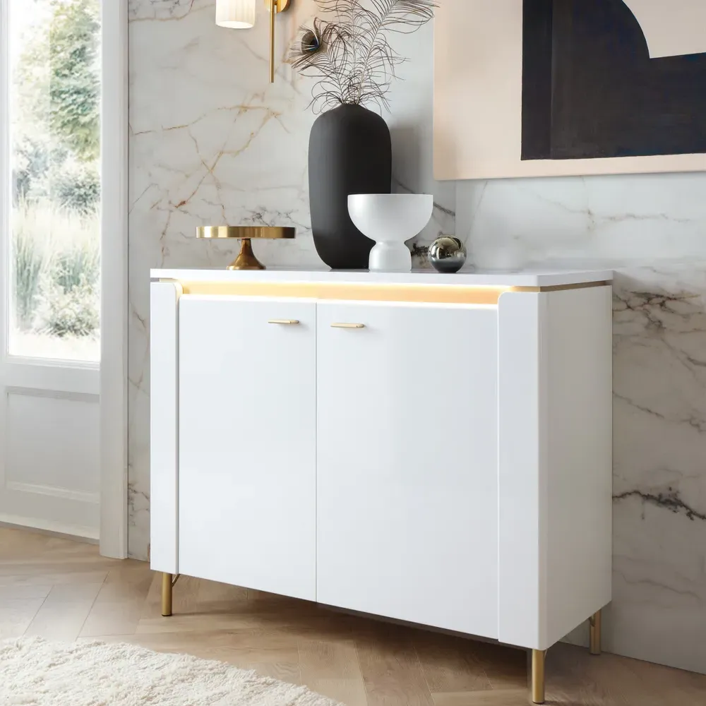 Lazio 2 Door Sideboard - White