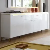 Lazio 4 Door 2 Drawer Sideboard - White