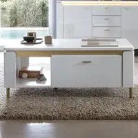 Lazio Single Door Coffee Table - White