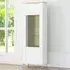 Lazio Single Door Display Cabinet - White