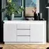 Lyon 2 Door 3 Drawer Sideboard with LED - White