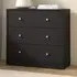 May 3-Drawer Chest of Drawers - Black