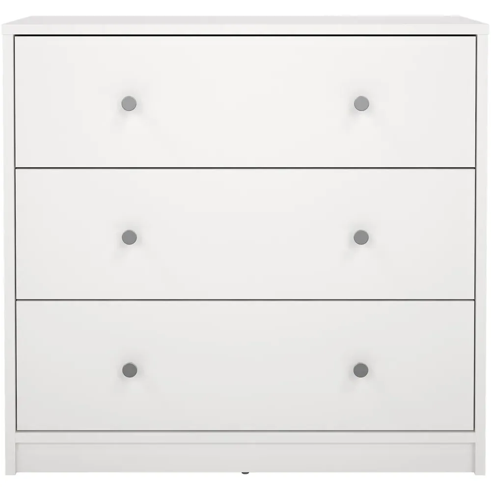May 3 Drawer Chest of Drawers - White