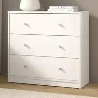 May 3 Drawer Chest of Drawers - White