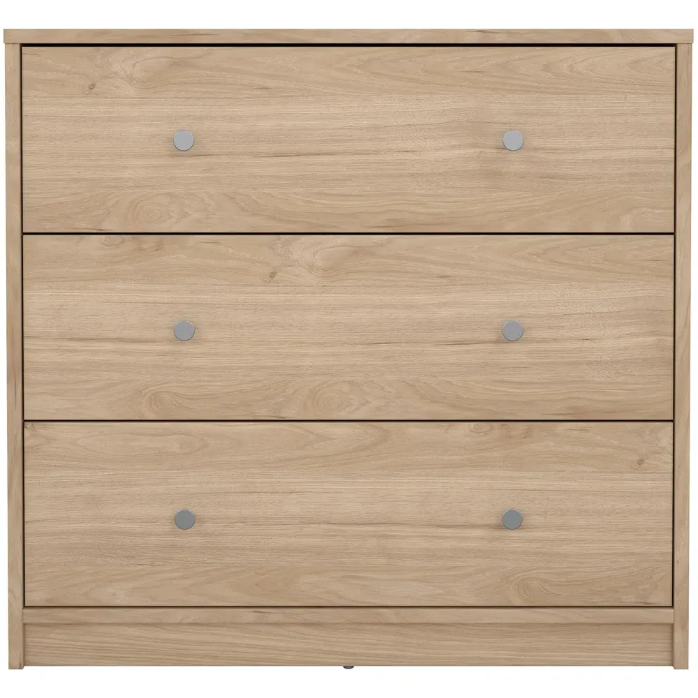 May 3 Drawer Jackson Chest of Drawers - Brown, Hickory Oak