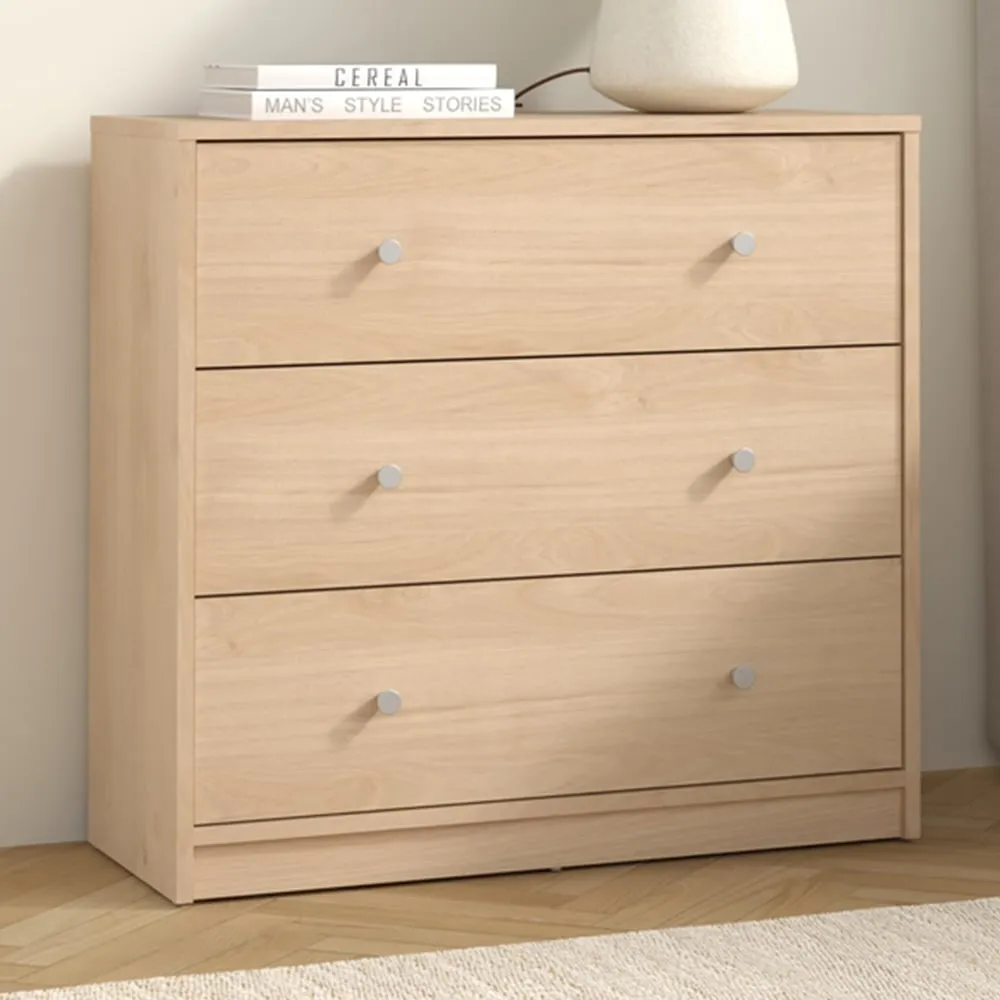 May 3 Drawer Jackson Chest of Drawers - Brown, Hickory Oak image