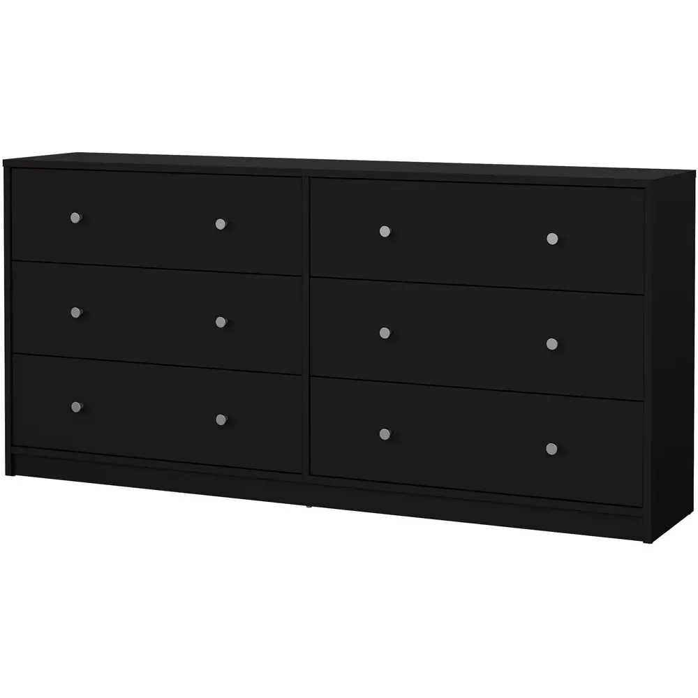 May 6-Drawer Chest of Drawers - Black