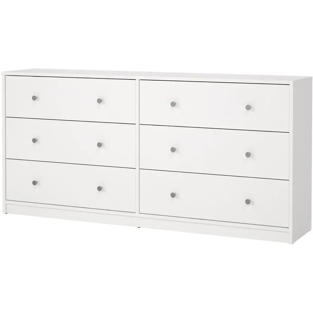 May 6 Drawer Chest of Drawers - White