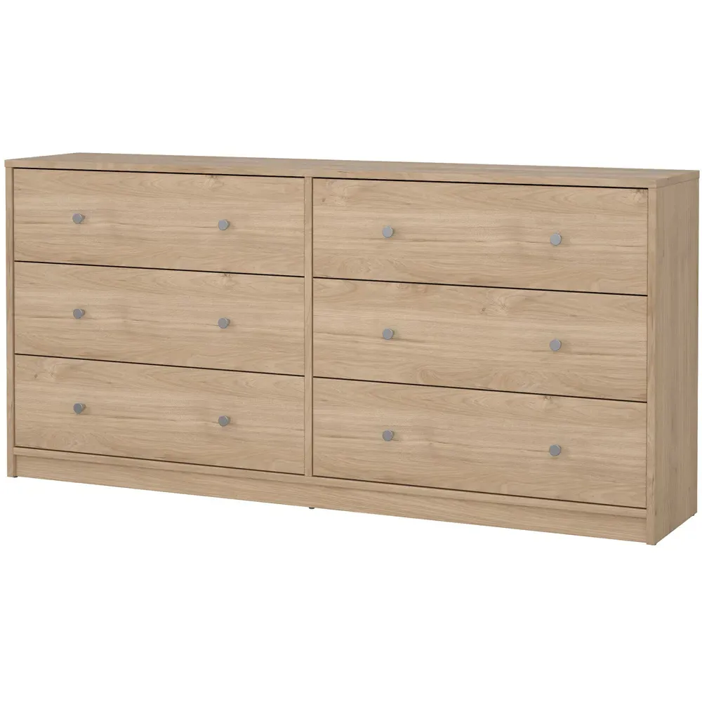 May 6 Drawer Jackson Chest of Drawers - Brown, Hickory Oak