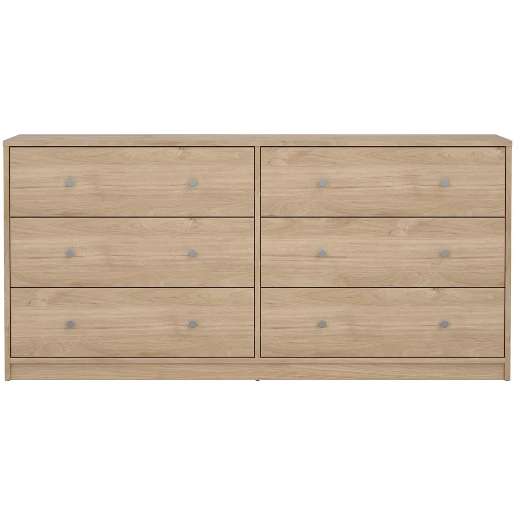 May 6 Drawer Jackson Chest of Drawers - Brown, Hickory Oak