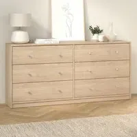 May 6 Drawer Jackson Chest of Drawers - Brown, Hickory Oak