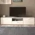 Media Wide 2 Door TV Unit with Storage - White