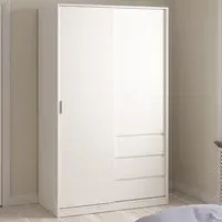 Naia 2 Door 3 Drawer Wardrobe - White