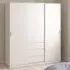 Naia 3 Door 3 Drawer Wardrobe - White