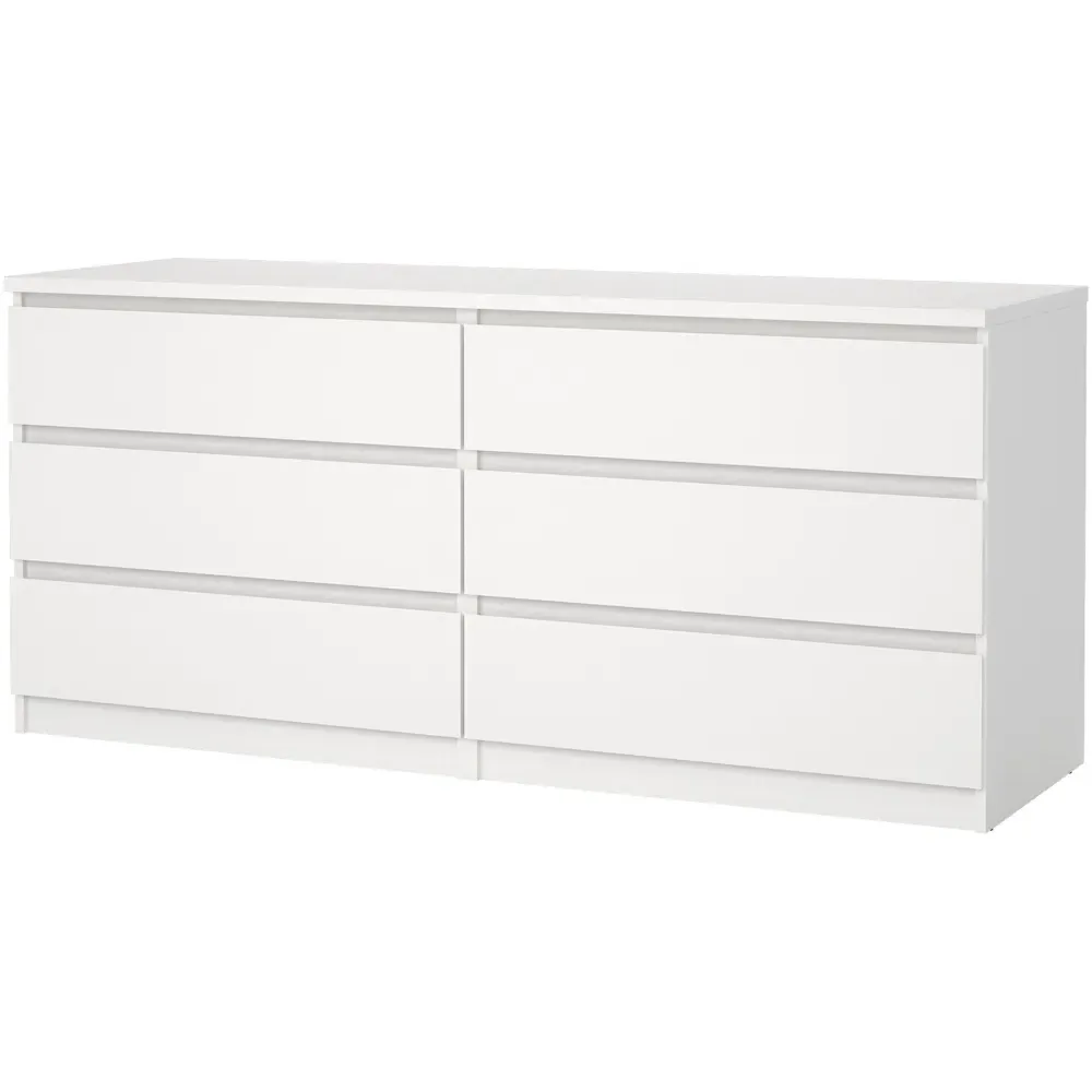 Naia 6 Drawer Chest of Drawers - White