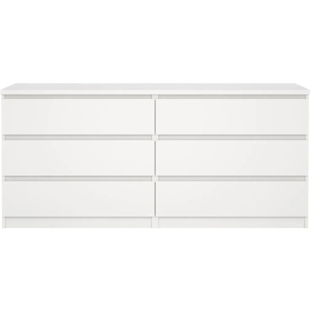 Naia 6 Drawer Chest of Drawers - White