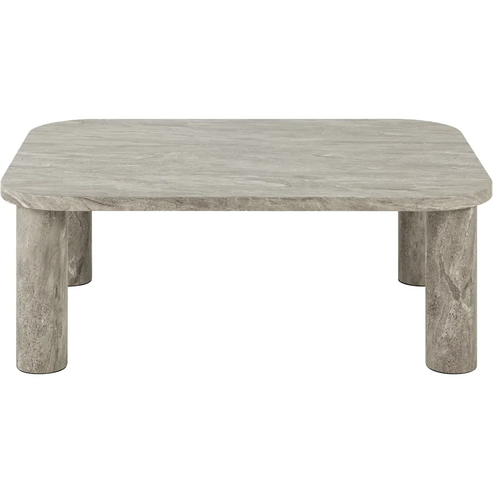 Solano Rectangular Coffee Table - Grey, Marble
