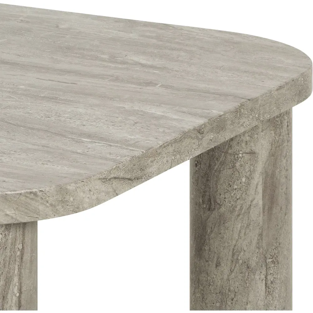 Solano Rectangular Coffee Table - Grey, Marble