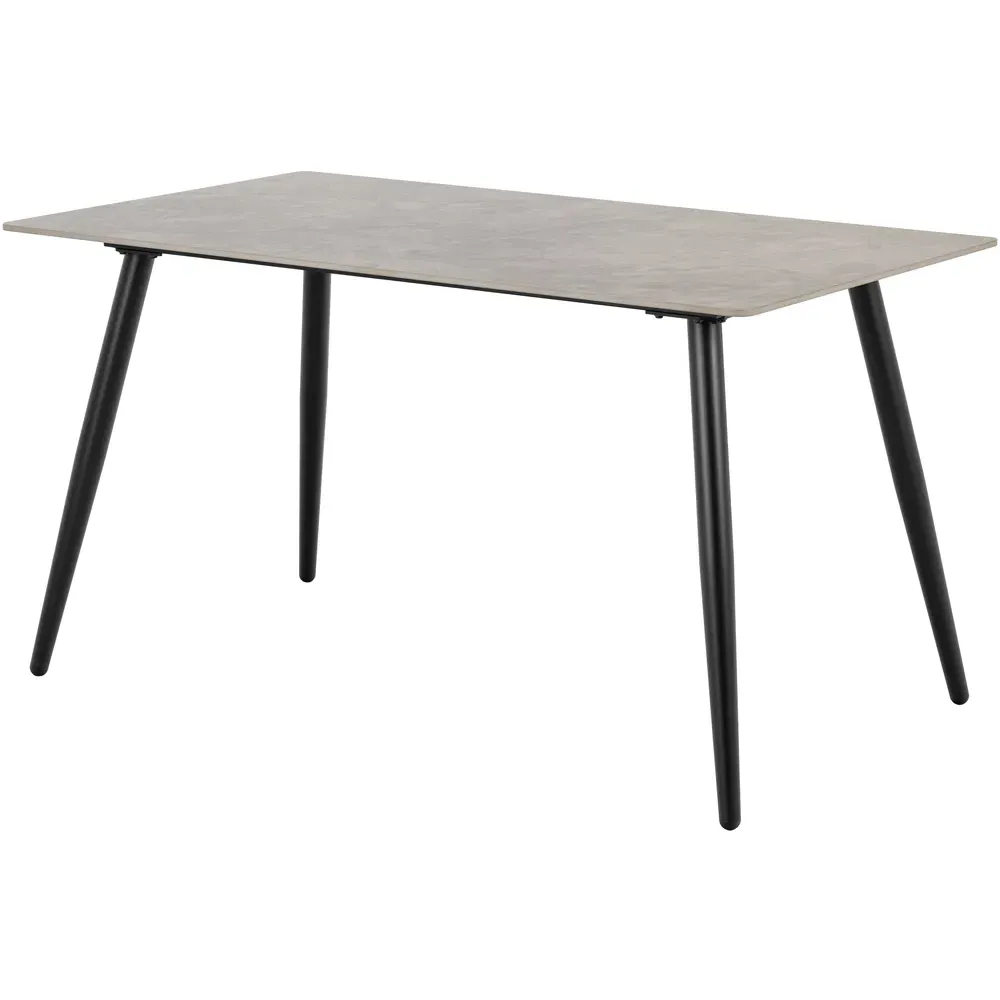 Wicklow 4-Seater Rectangular Dining Table - Grey, Ceramic