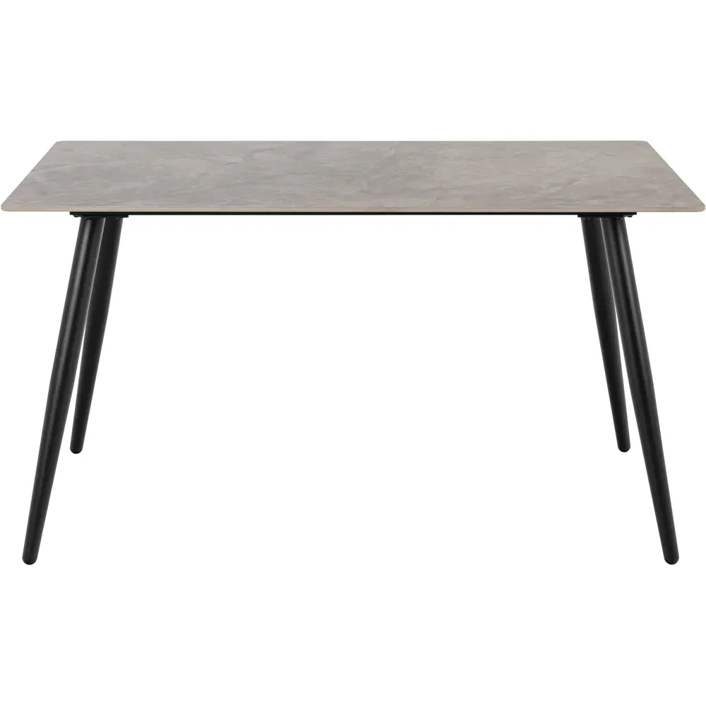 Wicklow 4-Seater Rectangular Dining Table - Grey, Ceramic