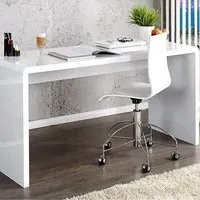 Alfredo High Gloss Computer Office Desk - White