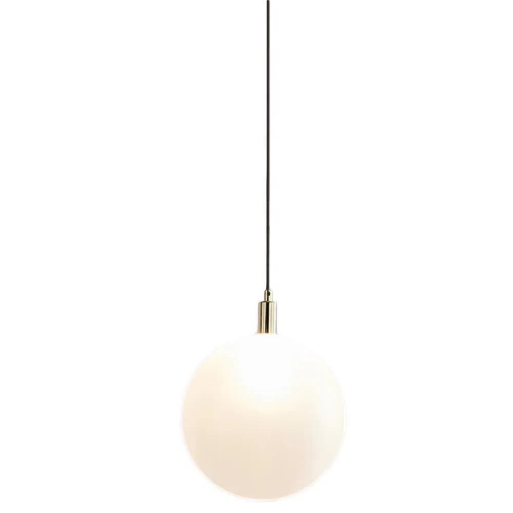 Alicia Globe Pendant Light - White, Glass