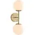 Alicia Globe Wall Light - Gold, Glass