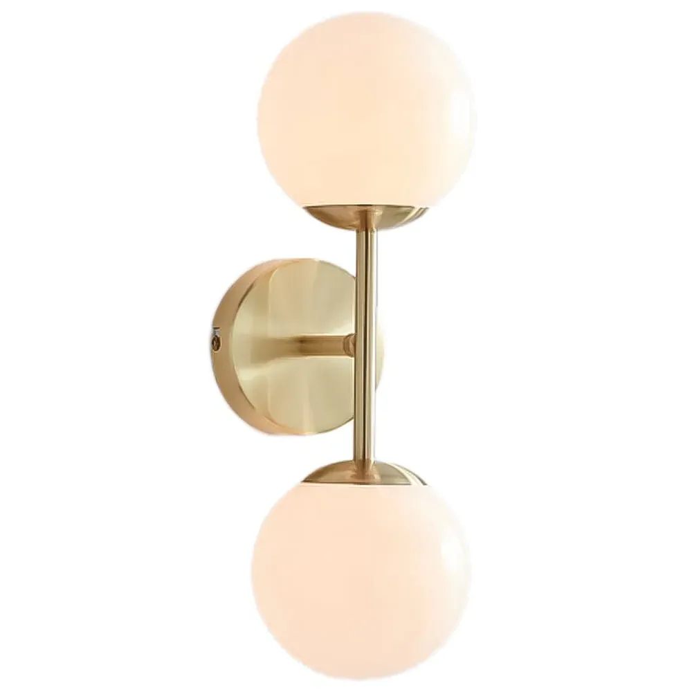 Alicia Globe Wall Light - Gold, Glass image
