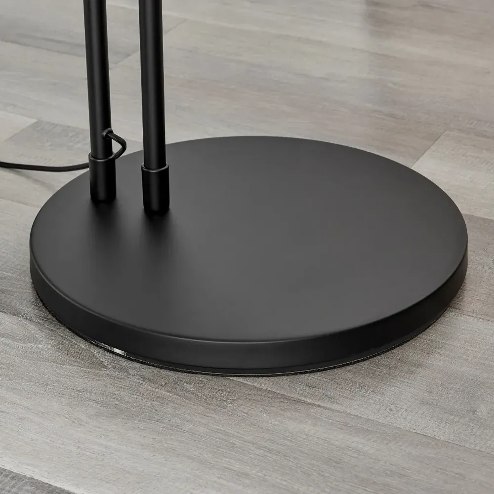 Amelia Arc Floor Lamp - White, Black