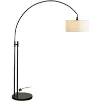 Amelia Arc Floor Lamp - White, Black